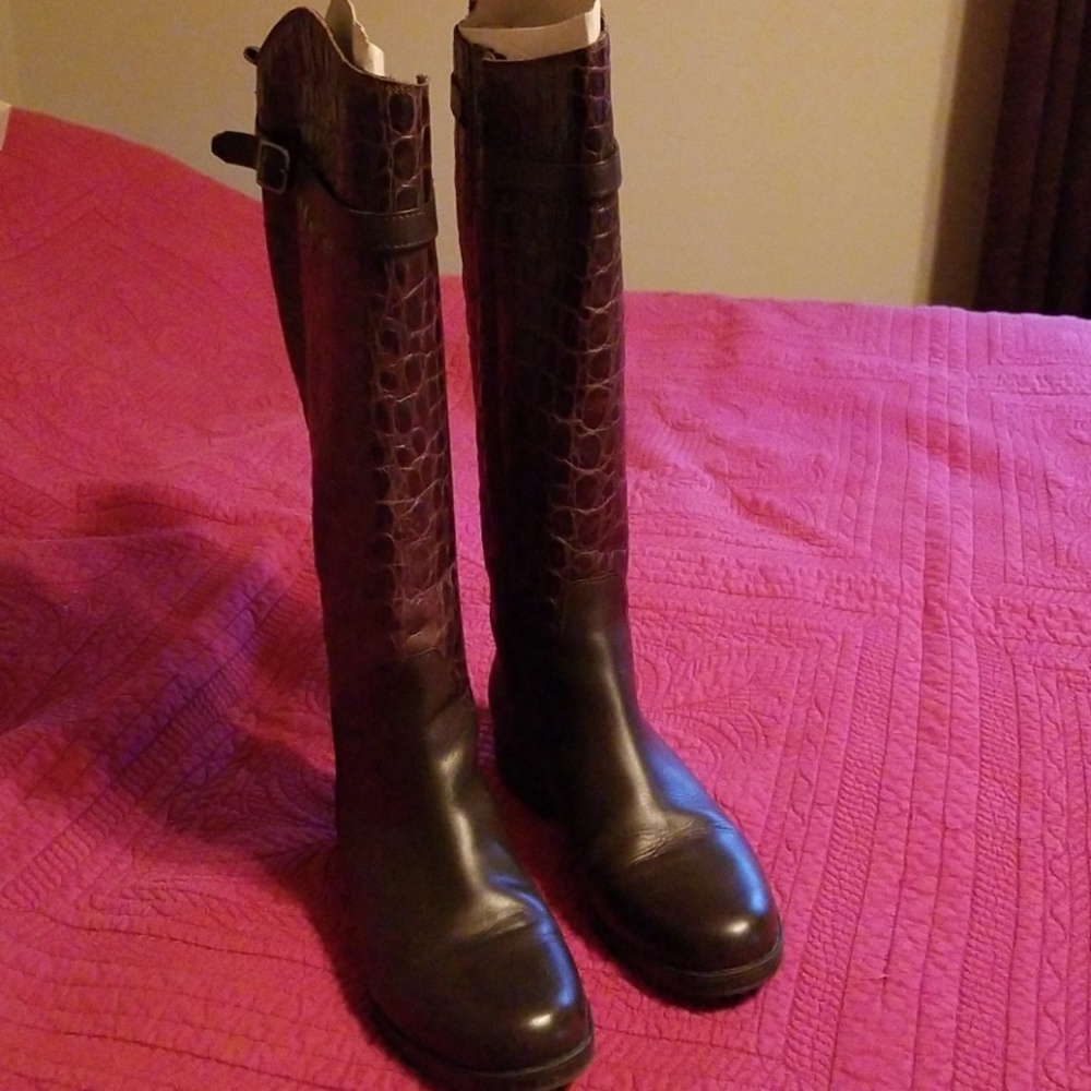 Clarks Brown Leather Boots